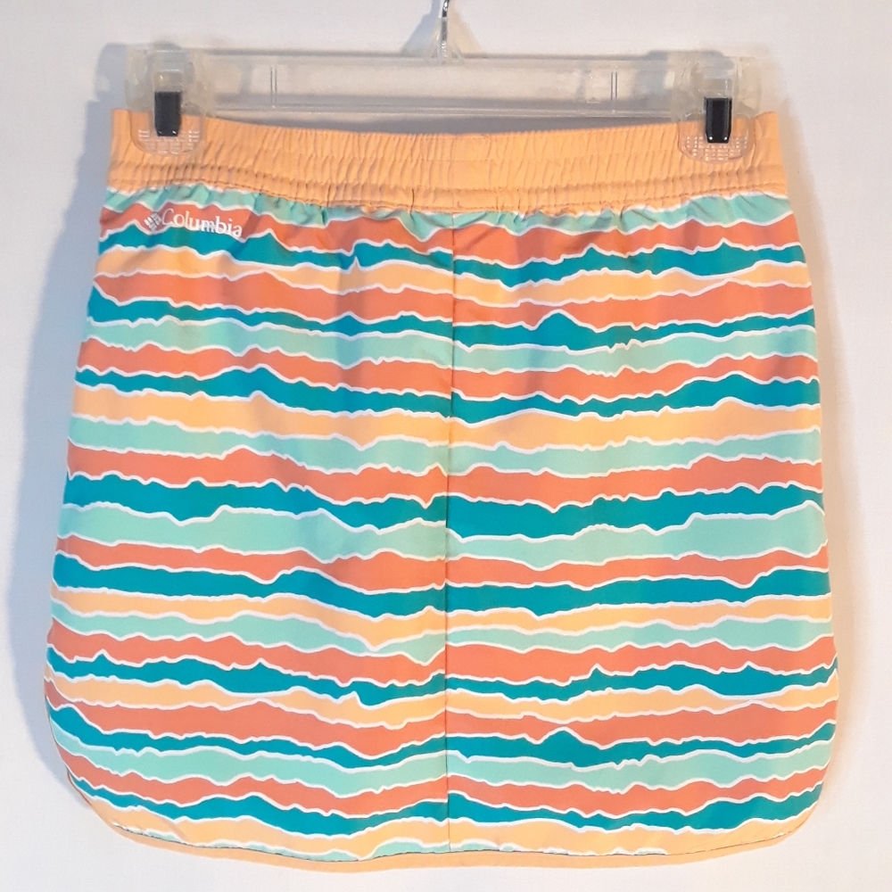 Columbia Omni Shade orange and teal girl's skort - Picture 4 of 13